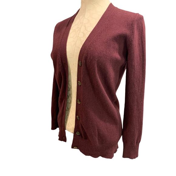 XS J.Crew Mercantile Womens V-Neck Cardigan Sweater Wool Blend F4721 - Picture 1 of 8